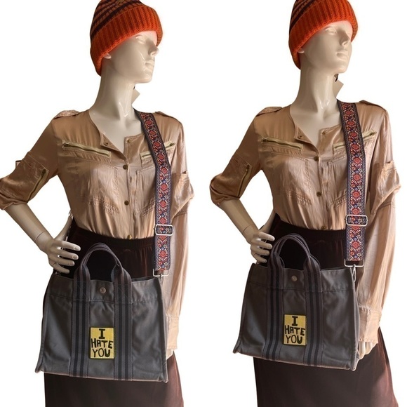 Hermes Handbags - HERMÈS Fourre Tout PM. Mini Canvas tote with snap closures. “Distressed”…